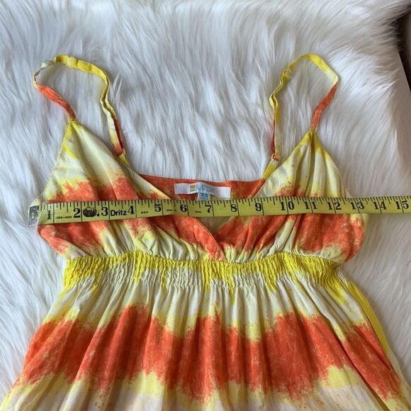 Matix Orange & Yellow Tie Dye Stripe Tank Size XS - Picture 10 of 10